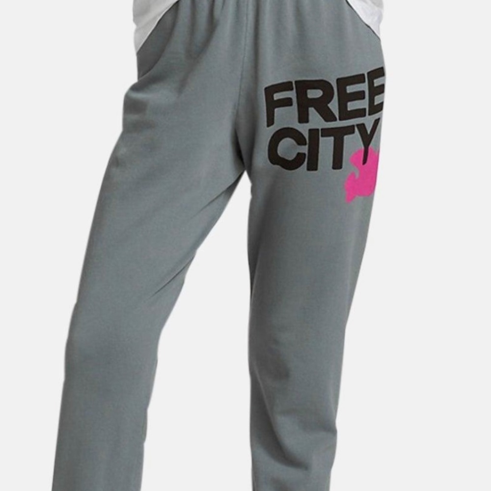 Free City- pink and grey sweats